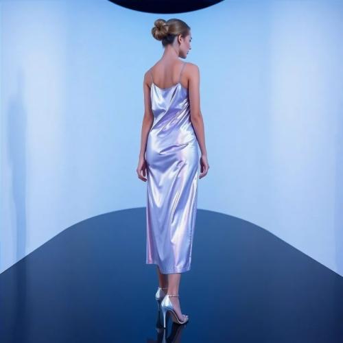 Футуристичный шик.  Образ: Жидкий Металл. 02