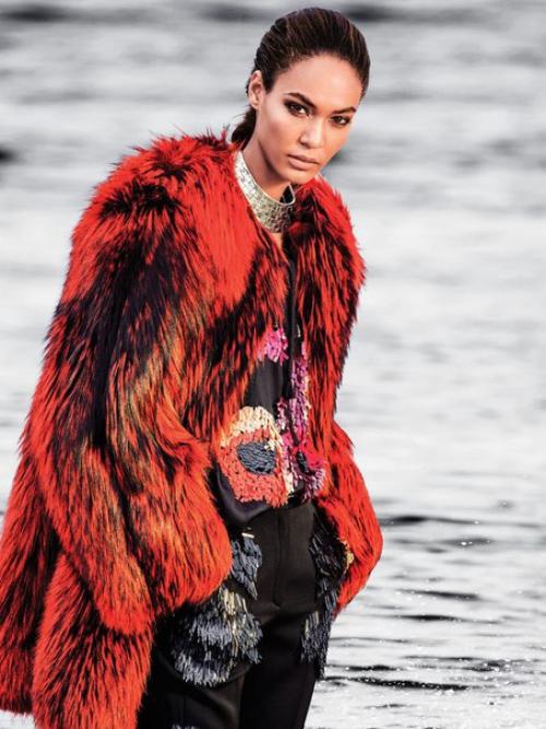 Color Splash: Джоан смолс в фотосессии Жиля бенсимона для Vogue M? 05