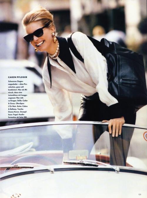 Модель Вера кокс в фотоистории Nicht Alltaglich для Vogue Германия, январь 1990 года. 05