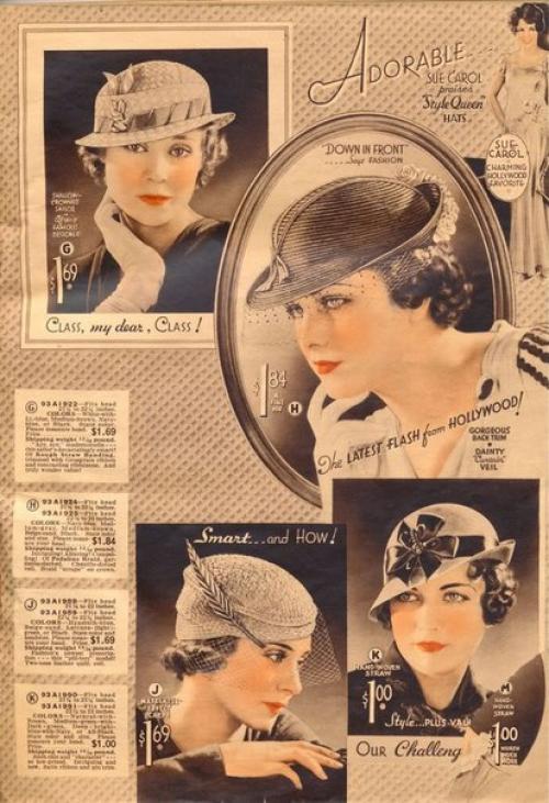 Шляпка постоянным аксессуаром модницы 1930-х годов была. 04 Шляпка постоянным аксессуаром модницы 1930-х годов была. 04