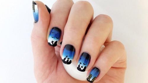 Лучшие идеи для маникюра на Хеллоуин? 01