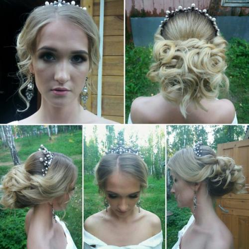 Девочки, запись на свадебные даты продолжается, причёски, укладки, макияж! 01