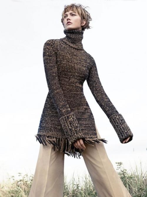 Shore Leave: Карли клосс и Дилан броснен в фотосессии Майкла дженссона для US Vogue November 2015. 01