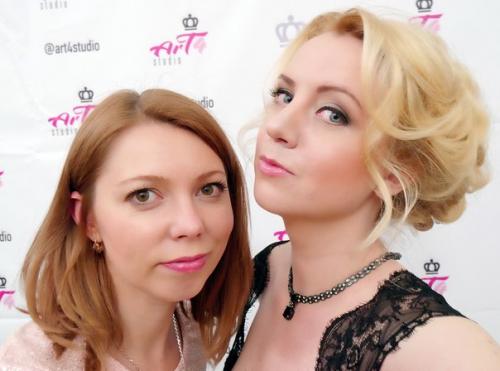 Сегодня была в качестве модели на курсах свадебный макияж и прическа. 02