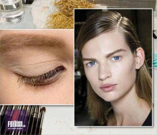 Тенденция в макияже: золотые блики. 01