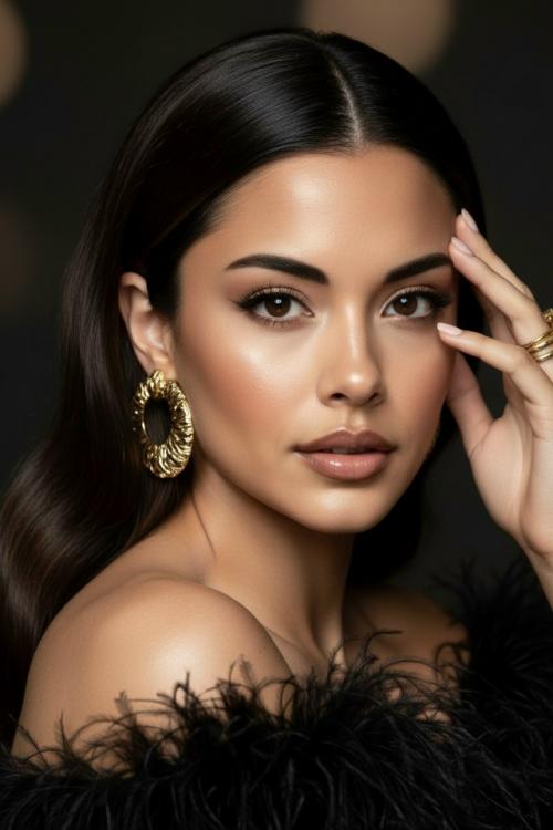 Промт создай портрет, не меняя черты лица.  