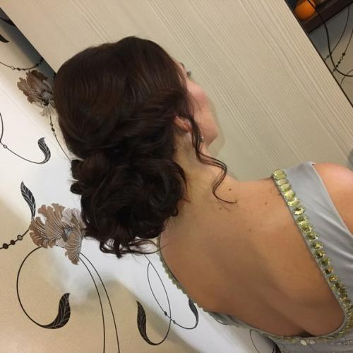 Новогодний образ (торжественная прическа в современном прочтении и вечерний макияж) для шикарной Оксаны? 05