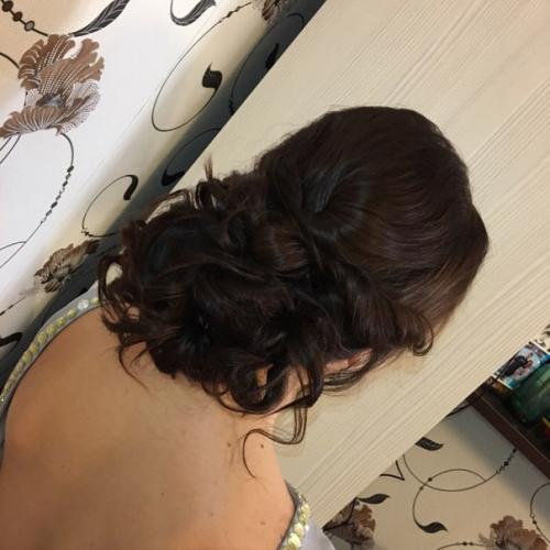 Новогодний образ (торжественная прическа в современном прочтении и вечерний макияж) для шикарной Оксаны? 04