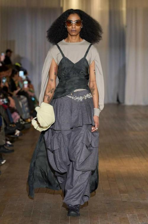 На нью-йоркской неделе моды состоялось яркое шоу бренда Collina Strada, которое получило название The World Is a Vampire. 04