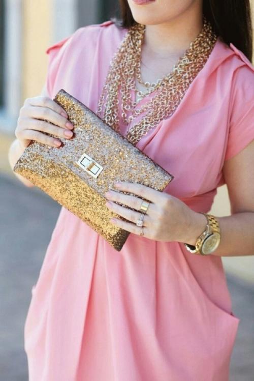 Маникюр под розовое платье. 08