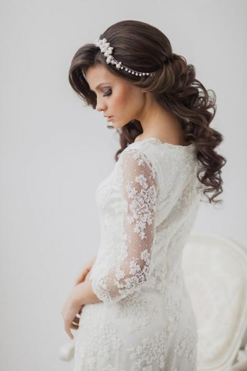 Трендовый макияж для невест брюнеток. 02