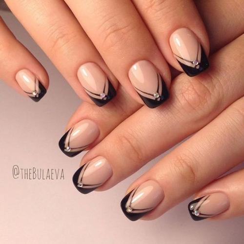 Французский маникюр на короткие ногти / тренды и фото в фотоальбоме. 05 Французский маникюр на короткие ногти / тренды и фото в фотоальбоме. 05