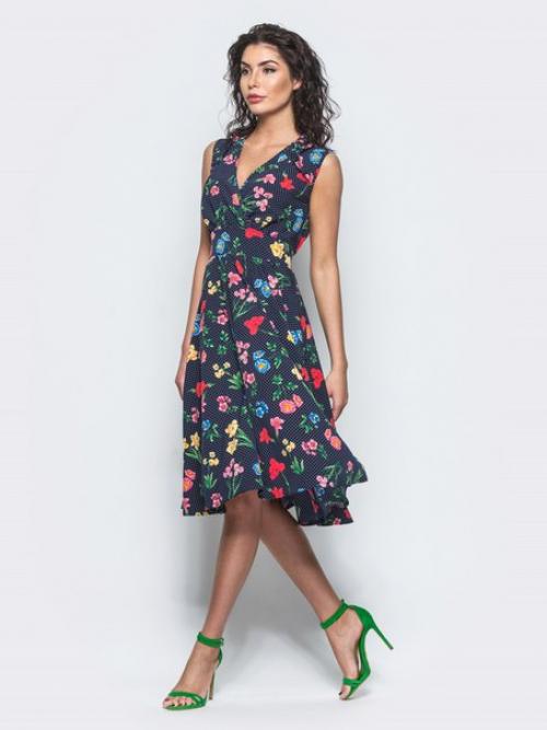 Шикарный летний вечерний образ для торжества, выпускного и любого другого праздника можно создать в шифоновых платьях миди от Модного Острова! 04