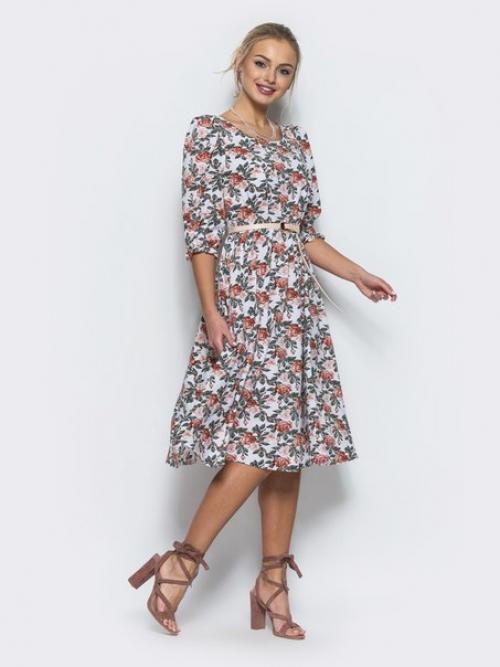 Шикарный летний вечерний образ для торжества, выпускного и любого другого праздника можно создать в шифоновых платьях миди от Модного Острова! 03