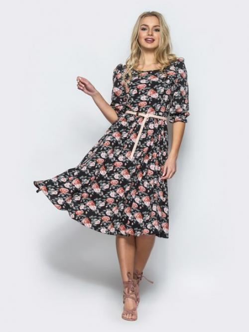 Шикарный летний вечерний образ для торжества, выпускного и любого другого праздника можно создать в шифоновых платьях миди от Модного Острова! 07