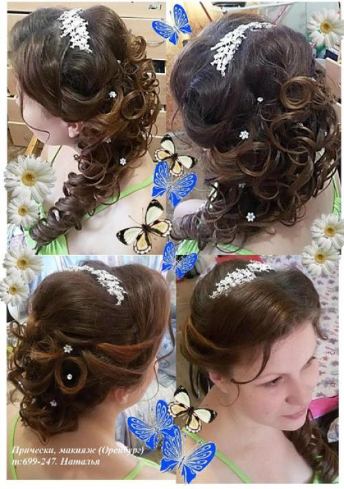 Прически и макияж свадебные, вечерние, для фотосесии. 03