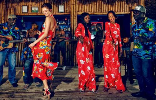 Jamaican Journey: Моника Як ягачак в фотосессии Вальтера чина для Vogue Japan July 2016. 01