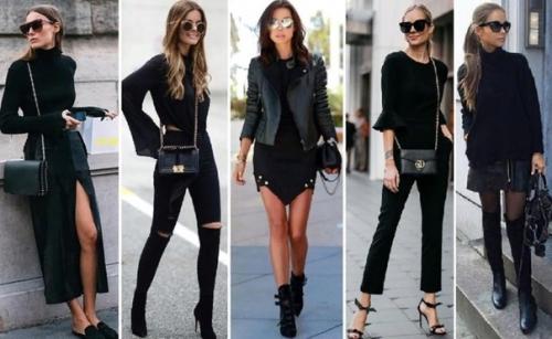 С чем носить Total Black, чтобы выглядеть ярко и стильно. 01