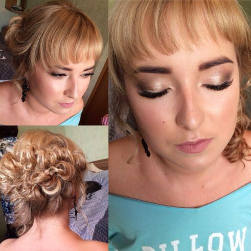 Милые девушки принимаю на свадебные, вечерние причёски, макияж? 07