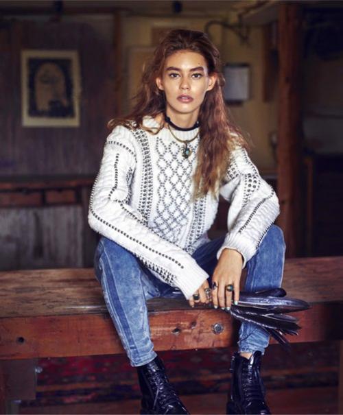 Time For Texture: ондриа хардин в фотосессии Натаниеля голдберга для Harper's Bazaar US September 2015. 06