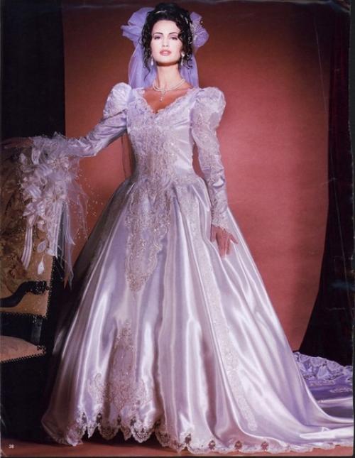 10 красивых фотографий, отражающих свадебный стиль 1990-х годов. 06