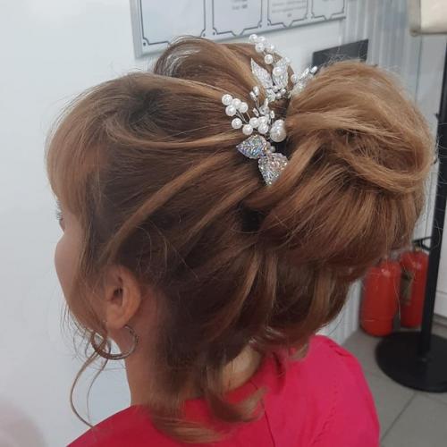 Макияж и прическа для очаровательной Анастасии. 01