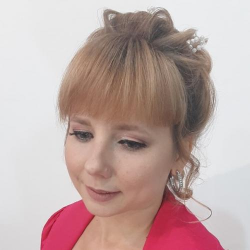 Макияж и прическа для очаровательной Анастасии. 02