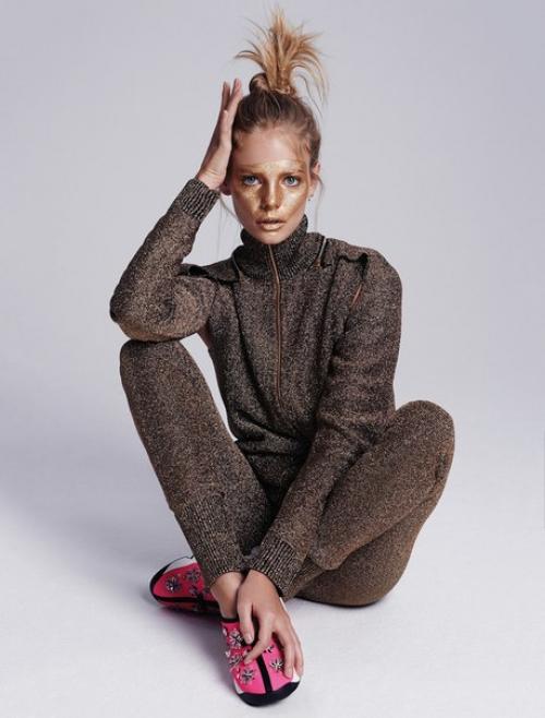 Марло Хорст в фотосессии Джаспера эйблса для Glamour Netherlands September 2015. 06