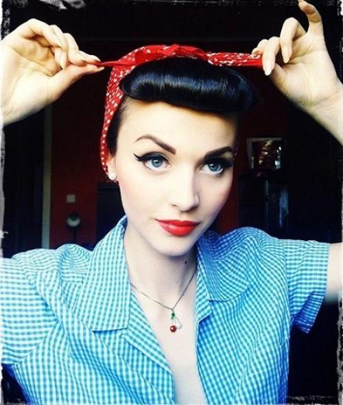Прически и макияж в стиле пин ап. Оочень модный на сегодня стиль PIN UP.