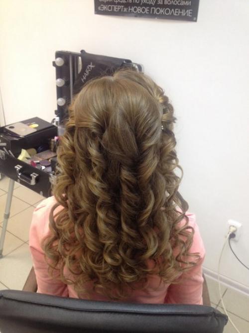 Работа мастера Марии, прическа и макияж. 01