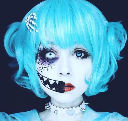 Halloween?  Удиви своих друзей, сделай оригинальный макияж на хэллоуин или подбери себе устрашающих грим? 01