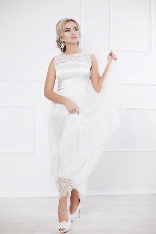 Прекрасная Анастасия в образе невесты от салона красоты лайм. 07