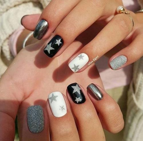 Блистай: топ - 10 идей новогоднего маникюра, которые ты захочешь повторить. 08