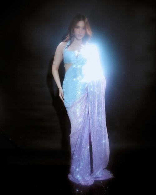 Таманна в наряде Manish Malhotra для его вечеринки. 01