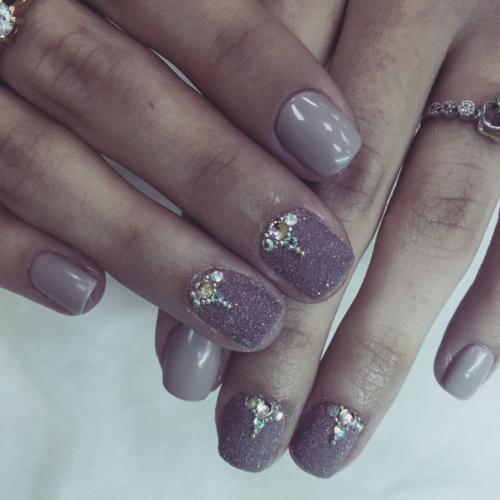 Ювелирный маникюр?  Россыпь из страз? 07