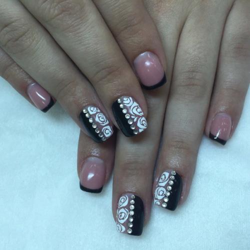 Ювелирный маникюр?  Россыпь из страз? 06