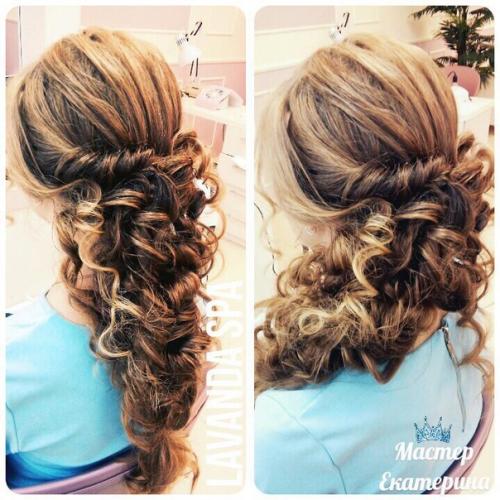 Вечерняя причёска 900 рублей. 04