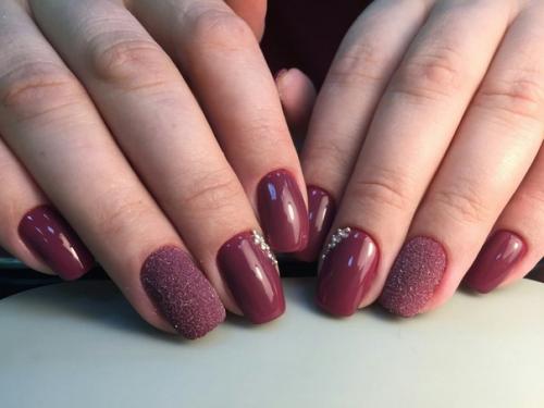 Ювелирный маникюр?  Россыпь из страз? 03