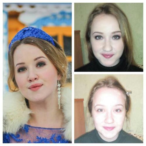 Девочки) я могу помочь вам с прической) макияжем) наращиванием ресничек) коррекцией бровей) стрижкой окрашеванием. 05