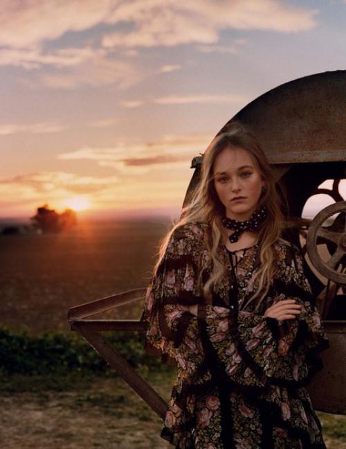 Country Life: джин Кэмпбелл в фотосессии аласдера маклеллана для Vogue UK March 2016. 06