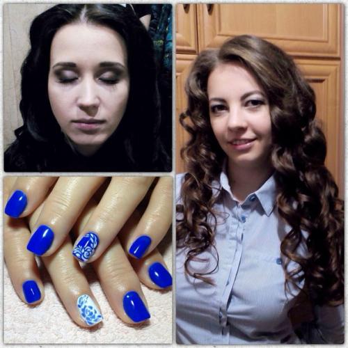 Девочки) я могу помочь вам с прической) макияжем) наращиванием ресничек) коррекцией бровей) стрижкой окрашеванием. 09