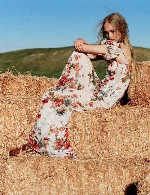 Country Life: джин Кэмпбелл в фотосессии аласдера маклеллана для Vogue UK March 2016. 04