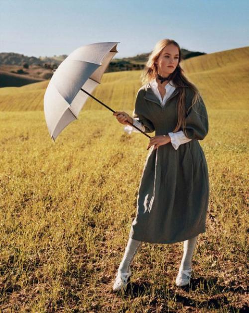 Country Life: джин Кэмпбелл в фотосессии аласдера маклеллана для Vogue UK March 2016. 02