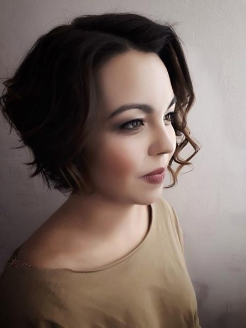 Макияж прически локоны? 05