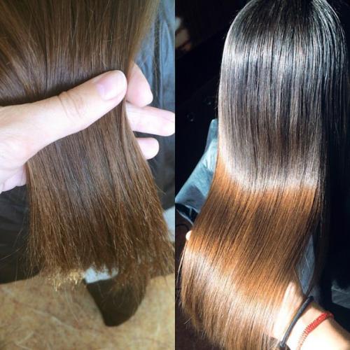 Кератиновое выпрямление. Ботокс волос. 01