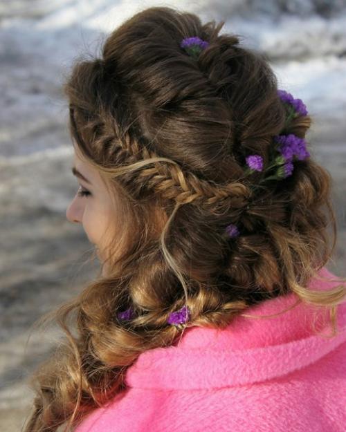 Кому красивая: прическа, локоны, косы, свадебная прическа. 01