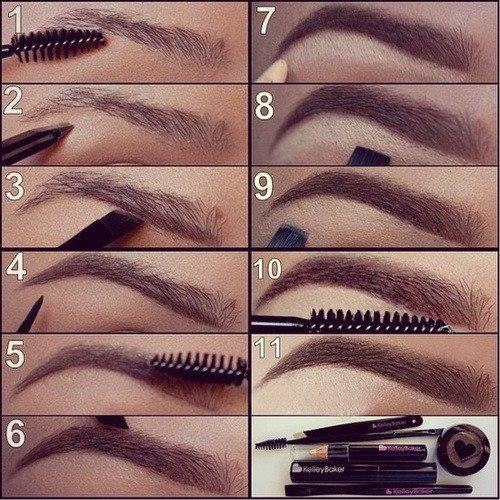 Учимся рисовать брови! 01 Учимся рисовать брови! 01