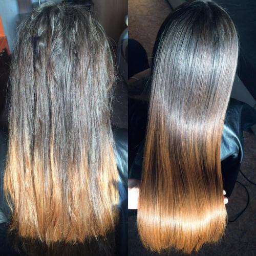 Кератиновое выпрямление. Ботокс волос. 06