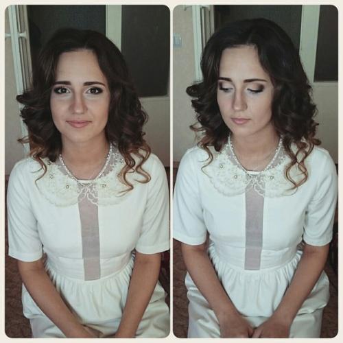 Девушки, записывайтесь на причёску и макияж к свадьбе, выпускному вечеру или к любому другому мероприятию. 01