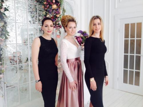 Вчера на мастер-классе Ольги цветковой) повышение квалификации Шикарная Невеста образ невесты от и до прическа, макияж, платье, аксессуары! 01